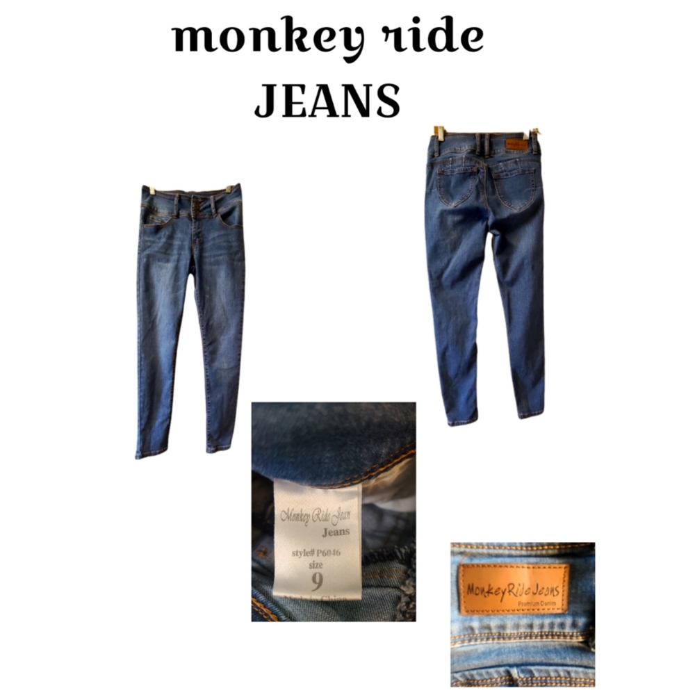 MONKEY RIDE HIGH RISE JEANS SIZE 9